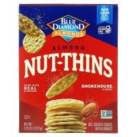 ราคา Blue Diamond, Almond Nut-Thins, Rice Cracker Snacks with Almonds, Smokehouse, 4.25 oz (120.5 g) (DIA-04431)