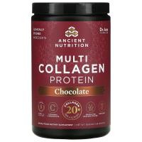 ราคา Dr. Axe / Ancient Nutrition, Multi Collagen Protein, Chocolate, 1.04 lb (472 g) (ATN-02219)