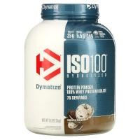 ราคา Dymatize, ISO100 Hydrolyzed, 100% Whey Protein Isolate, Cookies & Cream, 5 lb (2.3 kg) (DYZ-35320)