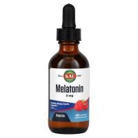 ราคา KAL, Melatonin, Natural Raspberry Flavor, 3 mg, 1.85 fl oz (55 ml) (CAL-97035)
