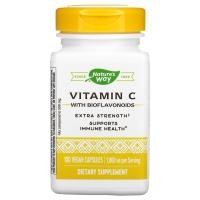 ราคา Nature's Way, Vitamin C With BioFlavonoids, Extra Strength, 1,000 mg, 100 Vegan Capsules (NWY-15464)