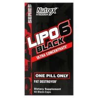 ราคา Nutrex Research, LIPO-6 Black สูตรเข้มข้นสูงสุด บรรจุแคปซูลแบล็กแคป 60 แคปซูล (NRX-00071)