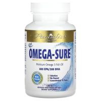 ราคา Paradise Herbs, Omega Sure, Premium Omega-3 Fish Oil, 1,000 mg, 60 Pesco Vegetarian Softgels (PAR-77796)