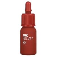 ราคา Peripera, Ink Velvet Lip Tint, 03 Red Only, 0.14 oz (4 g) (PPA-49505)