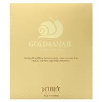ราคา Petitfee, Gold & Snail Hydrogel Beauty Mask Pack, 5 Sheets, 30 g Each (PTT-80289)