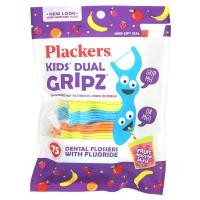 ราคา Plackers, Dual Gripz ไหมขัดฟันเคลือบฟลูออไรด์สำหรับเด็ก รสฟรุตสมูทตี้สเวิร์ล บรรจุ 75 ชิ้น (PLC-11451)