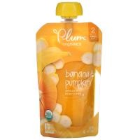 ราคา Plum Organics, Organic Baby Food, Stage 2, Banana & Pumpkin, 4 oz (113 g) (PLO-00123)