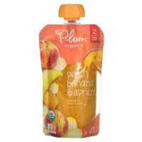ราคา Plum Organics, Organic Baby Food, Stage 2, Peach, Banana & Apricot, 4 oz (113 g) (PLO-00121)