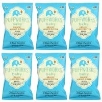 ราคา Puffworks, Baby, Organic Almond Butter Puffs, 6 Pack, 0.5 oz (14 g) Each (PFF-00434)