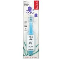 ราคา RADIUS, Totz Toothbrush, 18 + Months, Extra Soft, Light Blue Sparkle, 1 Toothbrush (RAD-00303)