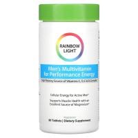 ราคา Rainbow Light, Performance Energy for Men, Food-Based Multivitamin, 90 Tablets (RLT-10693)