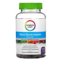 ราคา Rainbow Light, Men's Multivitamin, Mixed Berry, 120 Gummies (RLT-20150)