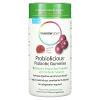 ราคา Rainbow Light, Probiolicious Probiotic Gummies, Delicious Berry Flavor, 50 Gummies (RLT-12121)