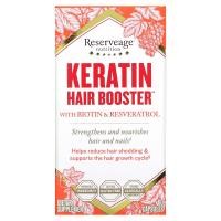 ราคา ReserveAge Nutrition, Keratin Hair Booster with Biotin & Resveratrol, 60 Capsules (REA-01570)