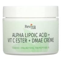 ราคา Reviva Labs, Alpha Lipoic Acid, Vitamin C Ester & DMAE Cream, 2 oz (55 g) (REV-11377)