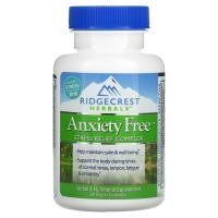 ราคา RidgeCrest Herbals, Anxiety Free, Stress Relief Complex, 60 Vegan Caps (RDH-00320)
