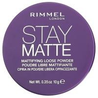 ราคา Rimmel London, Stay Matte, Mattifying Loose Powder, 001 Transparent, 0.35 oz (10 g) (RIM-88627)