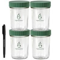 ราคา Sage Spoonfuls, Glass Baby Food Jars, 4 Pack, 8 oz Each (SSP-00388)