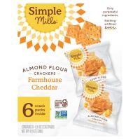 ราคา Simple Mills, Almond Flour Crackers, Farmhouse Cheddar, 6 Packs, 0.8 oz (23 g) Each (SPM-00540)