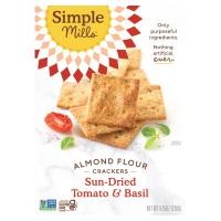 ราคา Simple Mills, Naturally Gluten-Free, Almond Flour Crackers, Sun-Dried Tomato & Basil, 4.25 oz (120 g) (SPM-00514)