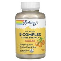 ราคา Solaray, High Potency Vitamin B-Complex, Natural Orange, 50 Chewables (SOR-40620)