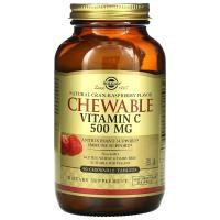 ราคา Solgar, Chewable Vitamin C, Natural Cran-Raspberry, 500 mg, 90 Chewable Tablets (SOL-00408)