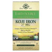 ราคา Solgar, EarthSource Food Fermented, Koji Iron, 27 mg, 30 Vegetable Capsules (SOL-00534)