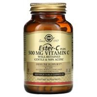ราคา Solgar, Ester-C พลัส วิตามิน C ขนาด 500 มก. บรรจุ 100 แคปซูลผัก (SOL-01039)