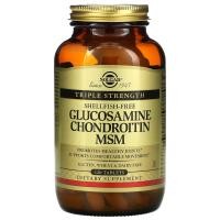ราคา Solgar, Glucosamine Chondroitin MSM, Triple Strength, 120 Tablets (SOL-01319)