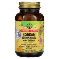 ราคา Solgar, Korean Ginseng Root Extract, 60 Vegetable Capsules (SOL-04138)
