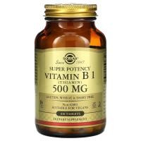 ราคา Solgar, Vitamin B1, 500 mg, 100 Tablets (SOL-02980)
