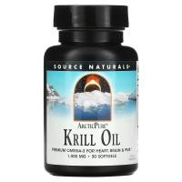 ราคา Source Naturals, ArcticPure, Krill Oil, 1,000 mg, 30 Softgels (SNS-02557)