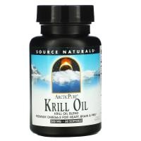ราคา Source Naturals, ArcticPure, Krill Oil, 500 mg, 60 Softgels (SNS-02165)