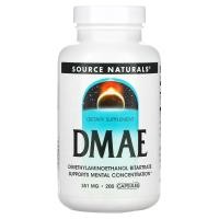 ราคา Source Naturals, DMAE, 351 mg, 200 Capsules (SNS-01583)