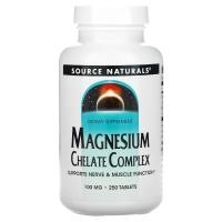ราคา Source Naturals, แมกนีเซียมคีเลตคอมเพล็กซ์ ขนาด 100 มก. บรรจุ 250 เม็ด (SNS-00318)