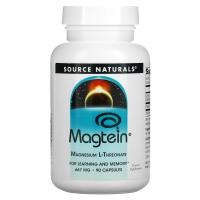 ราคา Source Naturals, Magtein, Magnesium L-Threonate, 667 mg, 90 Capsules (SNS-02485)
