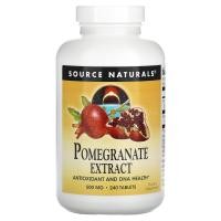 ราคา Source Naturals, สารสกัดจากทับทิม ขนาด 500 มก. บรรจุ 240 เม็ด (SNS-02086)