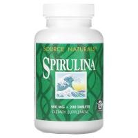 ราคา Source Naturals, Spirulina, 500 mg, 200 Tablets (SNS-00638)