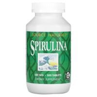 ราคา Source Naturals, Spirulina, 500 mg, 500 Tablets (SNS-00639)
