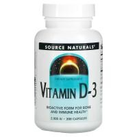 ราคา Source Naturals, วิตามิน D-3 ขนาด 2,000 IU บรรจุ 200 แคปซูล (SNS-02145)