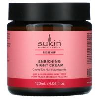 ราคา Sukin, Enriching Night Cream, Rosehip, 4.06 fl oz (120 ml) (SKN-00720)