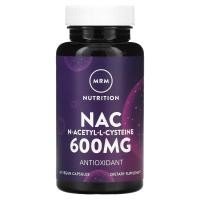 ราคา MRM Nutrition, Nac, N-Acetyl-L-Cysteine, 600 mg, 60 Vegan Capsules (MRM-85006)