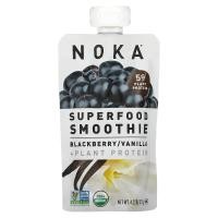 ราคา Noka, Superfood Smoothie + Plant Protein, Blackberry, Vanilla, 4.22 oz (120 g) (NOK-00607)