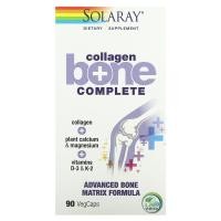 ราคา Solaray, Collagen Bone Complete, Advanced Bone Matrix Formula, 90 VegCaps (SOR-66456)