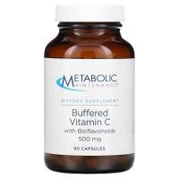 ราคา Metabolic Maintenance, Buffered Vitamin C with Bioflavonoids, 500 mg, 90 Capsules (MBM-00230)