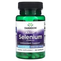 ราคา Swanson, Albion Selenium Complex, 200 mcg , 90 Capsules (SWV-02067)