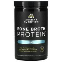 ราคา Dr. Axe / Ancient Nutrition, Bone Broth Protein, Vanilla, 17.4 oz (492 g) (ATN-02001)