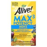 ราคา Nature's Way, Alive! Max3 Potency, Men's Multivitamin, 90 Tablets (NWY-15542)