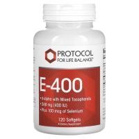 ราคา Protocol for Life Balance, E-400, 268 mg (400 IU), 120 Softgels (PRT-10906)