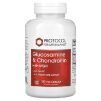 ราคา Protocol for Life Balance, Glucosamine & Chondroitin with MSM, 180 Veg Capsules (PRT-13172)